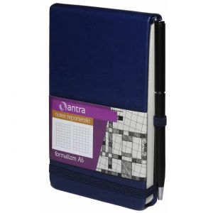 Notes Reporterski Antra Formalizm A6/96/80g kratka, Granatowy + długopis